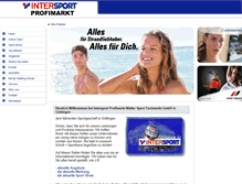Tablet Screenshot of intersport-profimarkt-goettingen.de
